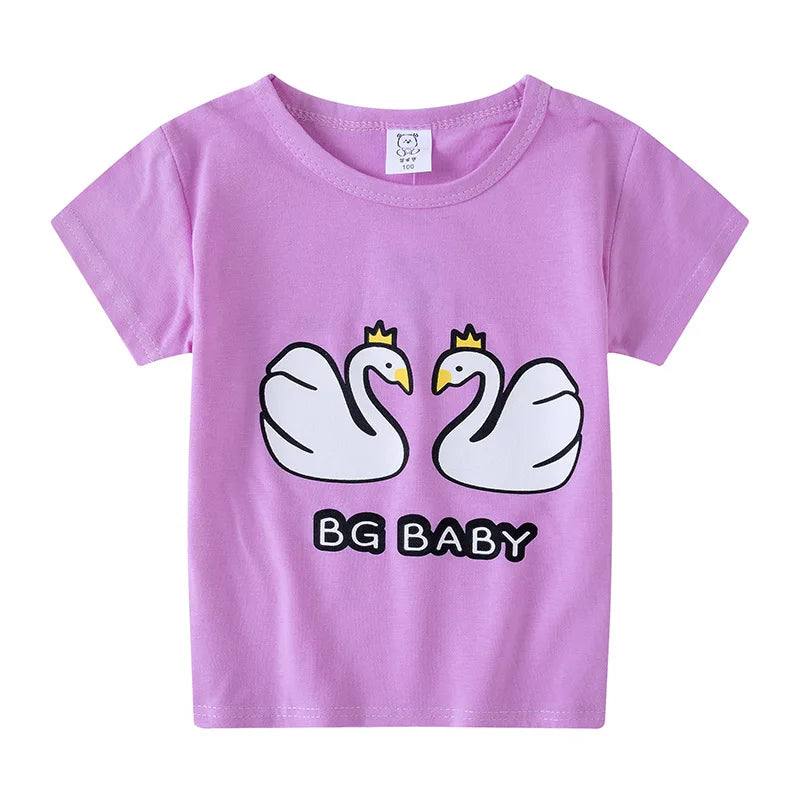Children's Clothing Boys Girls T-Shirt Kids Clothes Cartoon Summer Tops Long Sleeve Baby Clothing Spring Cotton Ropa De Niña - NTKSTORE