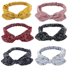 New Boho Women Soft Solid Print Headbands Vintage Cross Knot Elastic Hairbands Turban Bandanas Girls Hair Bands Hair Accessories - NTKSTORE