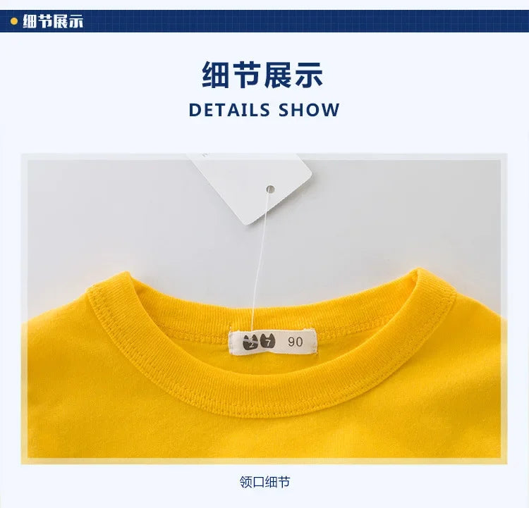 2024 Children's Clothing Summer New Korean Edition Children's Clothing Boys T-shirt Summer Baby Short sleeved Sweatshirt - NTKSTORE