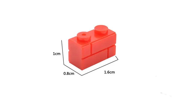 DIY Building Blocks Wall Figures Bricks 1x2 Dots 50/100PCS Educational Creative Toys for Children Size Compatible With 98283 - NTKSTORE