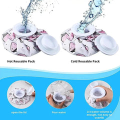 Water Filling Cloth Ice Pack Cartoon Cute Cooling Ice Pack Cold And Hot Physiotherapy Exercise Physical Cooling Cloth Ice Pack - NTKSTORE