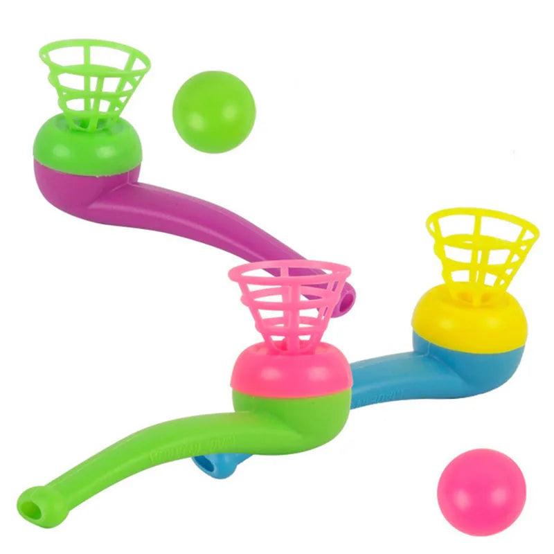3pcs Plastic Pipe Blowing Ball Kids Toys Outdoor Games Balance Training Educational Toys Learning Toys for Children Funny Gifts - NTKSTORE
