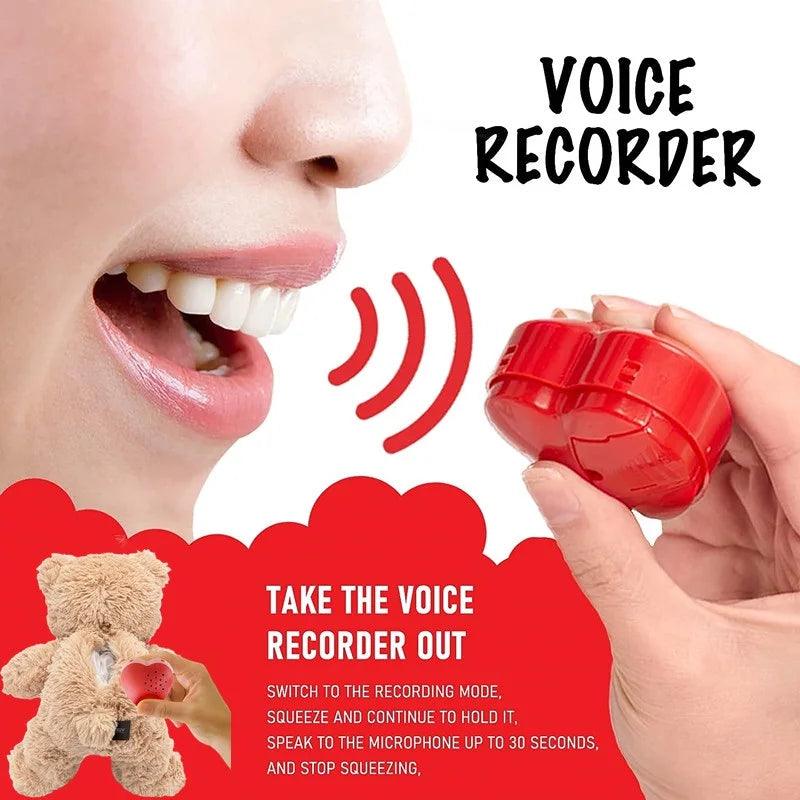 Heart Shaped Voice Recorder Programmable Sound Button 30 Seconds Recording Mini Recorder For Plush Toy Stuffed Animals Doll - NTKSTORE