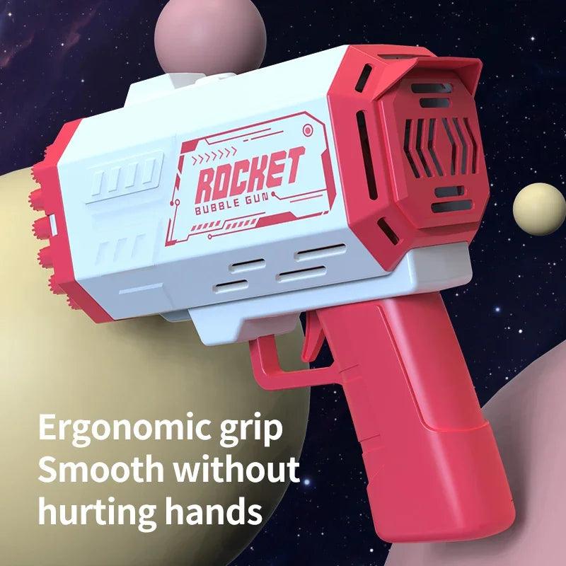40 Holes Electric Rocket Bubble Machine Handheld - NTKSTORE