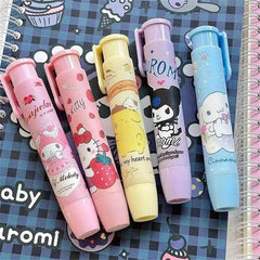 Creative Kuromi Melody Cinnamoroll Hello Kitty Press Eraser Anime Cartoon Kawaii Stationery Gift Office School Supplies - NTKSTORE