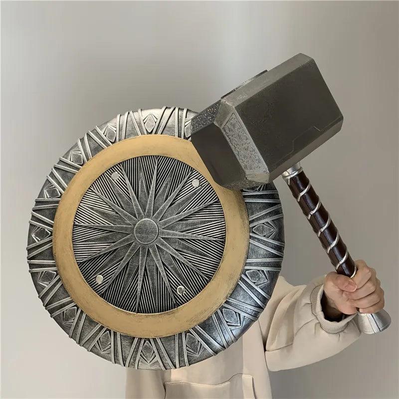 44cm Thor's Hammer Cosplay 1:1 Thunder Hammer Weapons Model Kids Gift Avengers Superhero Role Playing Captain America Iron Man - NTKSTORE