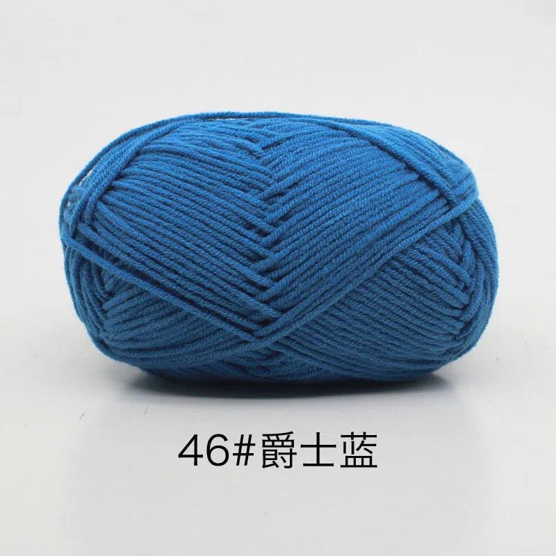 40-50g/Set 4ply Milk Cotton Knitting Yarn Needlework Dyed Lanas For Crochet Craft Sweater Hat Dolls At Low Price - NTKSTORE