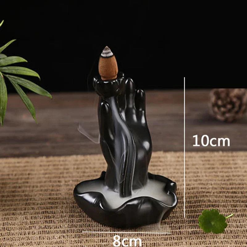 F 2023 hot Dragon Incense Burner Smoke Backflow Best Cone Censer incense Holder mini Office Desk Home Decor Teahouse Ornament - NTKSTORE