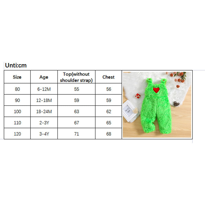 2023-08-04 Lioraitiin 6M-4Y Newborn Baby Boys Girls Christmas Outfits Long Sleeve Christmas Costume Novelty Xmas Furry Outfits - NTKSTORE