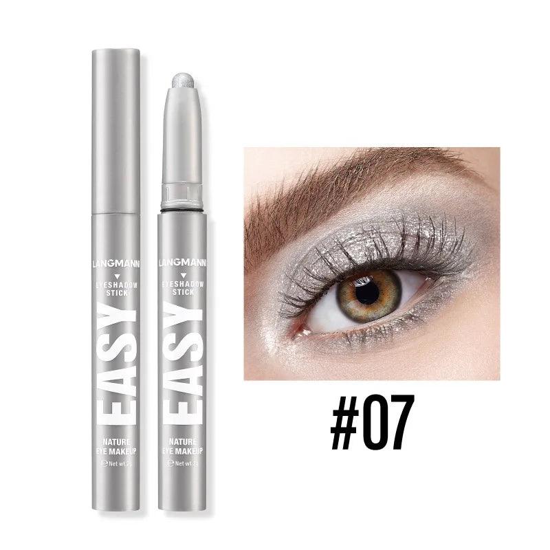 Waterproof Pearlescent Eyeshadow Pencil Stick Shimmer Highlighter Pencil Pearl Pigment Long Lasting Cream Eyes Make Up Cosmetic - NTKSTORE