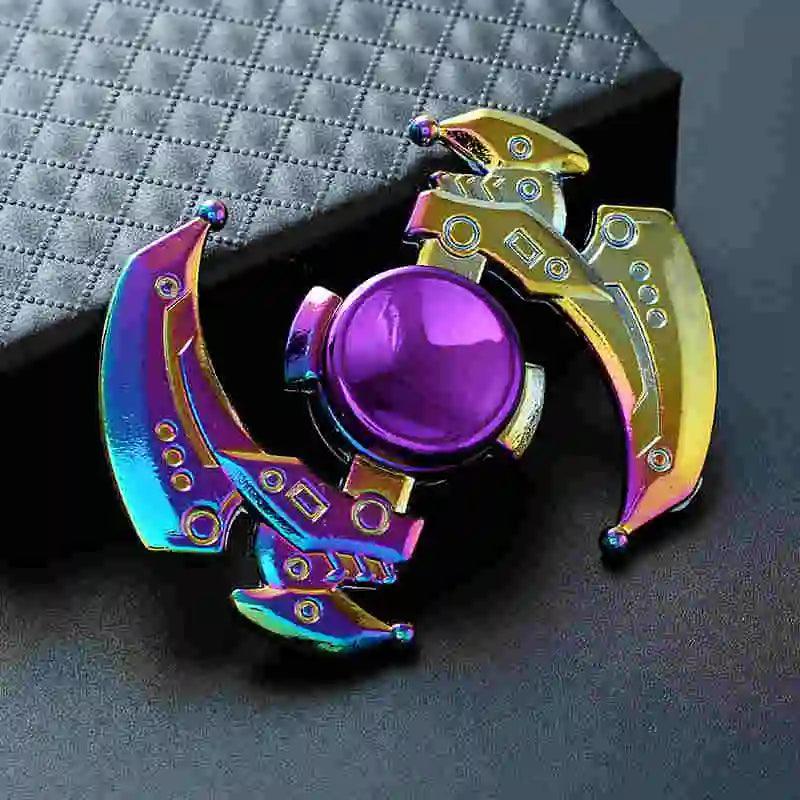 Rainbow Fidget Metal Spinner Colorful Finger Spinners High Speed Hand Spinners Fidget Toys for Stress Anxiety Relief for Adults - NTKSTORE