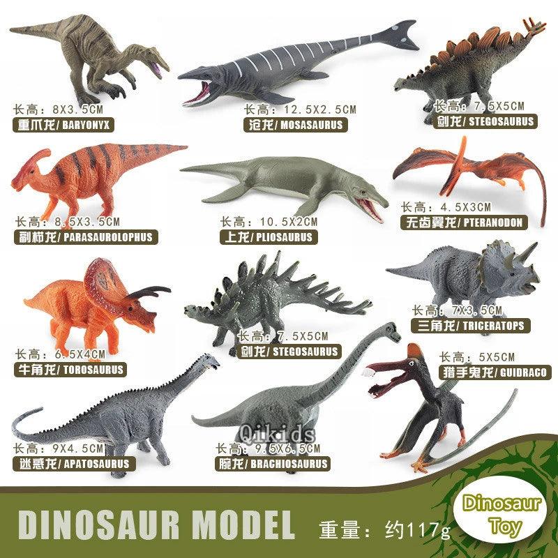 12Pcs/Set Dinosaur Educational Figurine - NTKSTORE