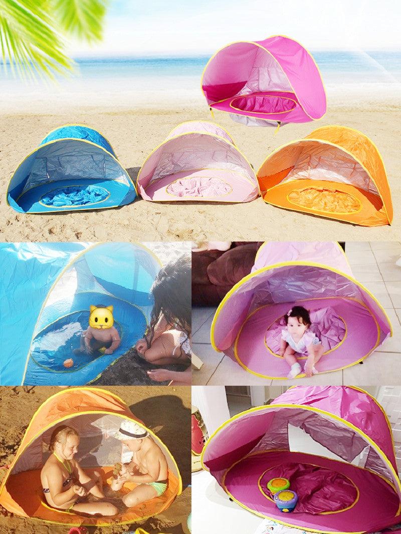 Baby Beach Tent Shade Pool UV Protection Sun Shelter Infant Outdoor Toys Swimming Pool Play House Tent Toys for Kids Children - NTKSTORE