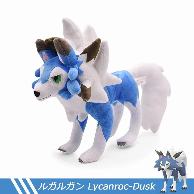 Pokemon Anime Shiny Lycanroc Soft Plush Toy Kawaii Cartoon Midnight Midday Lycanroc Wolf Stuffed Animals Gifts For Kids - NTKSTORE