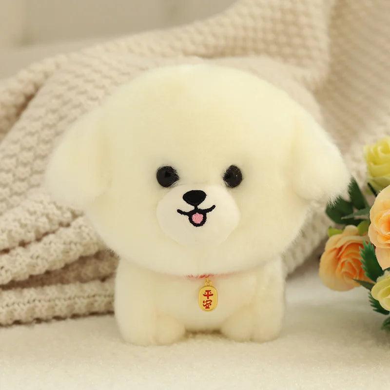 Adorbale Furry Plush Corgi Dog Plush Toy Stuffed Big Head Kawaii Lifelike Animal Shiba inu ChowChow Yorkshire Bichon Husky Doll - NTKSTORE