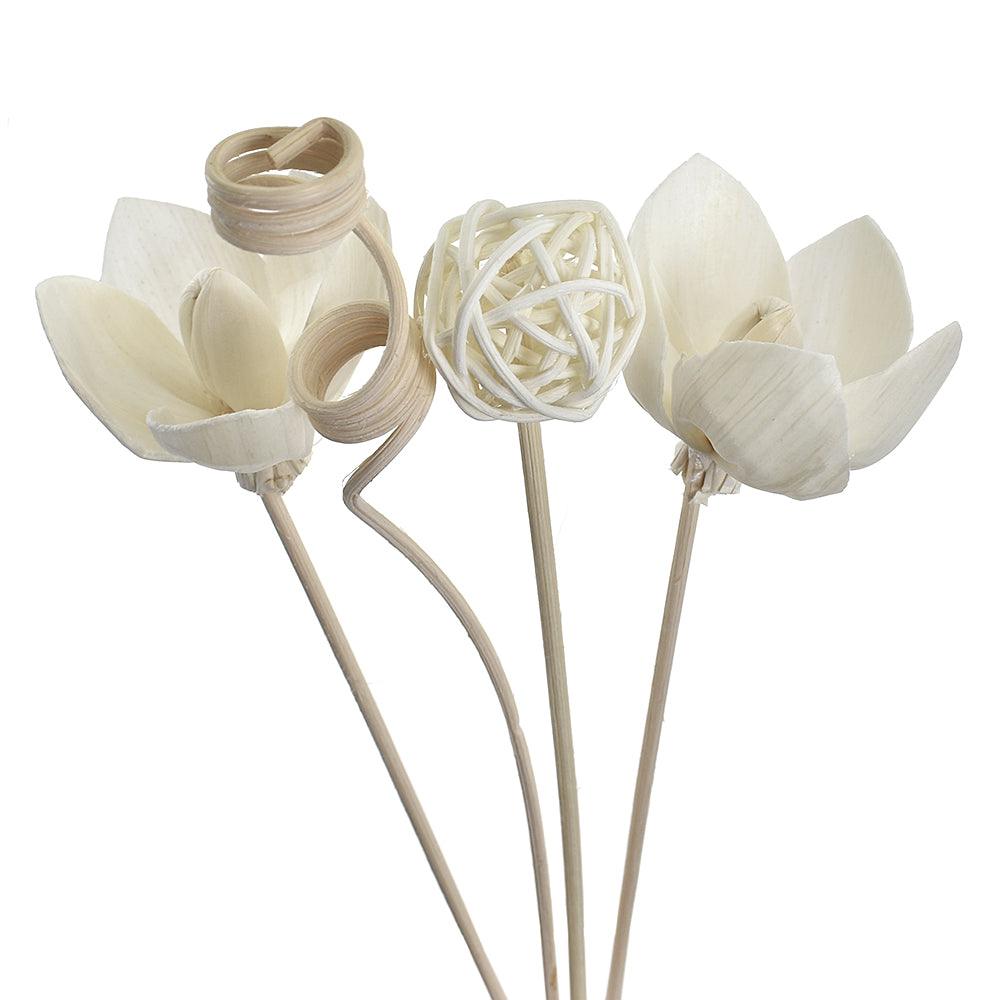 NEW 6PCS/8PCS/9PCS Artificial Flower Rattan Reed Fragrance Aroma Diffuser Refill Stick DIY Floral - NTKSTORE