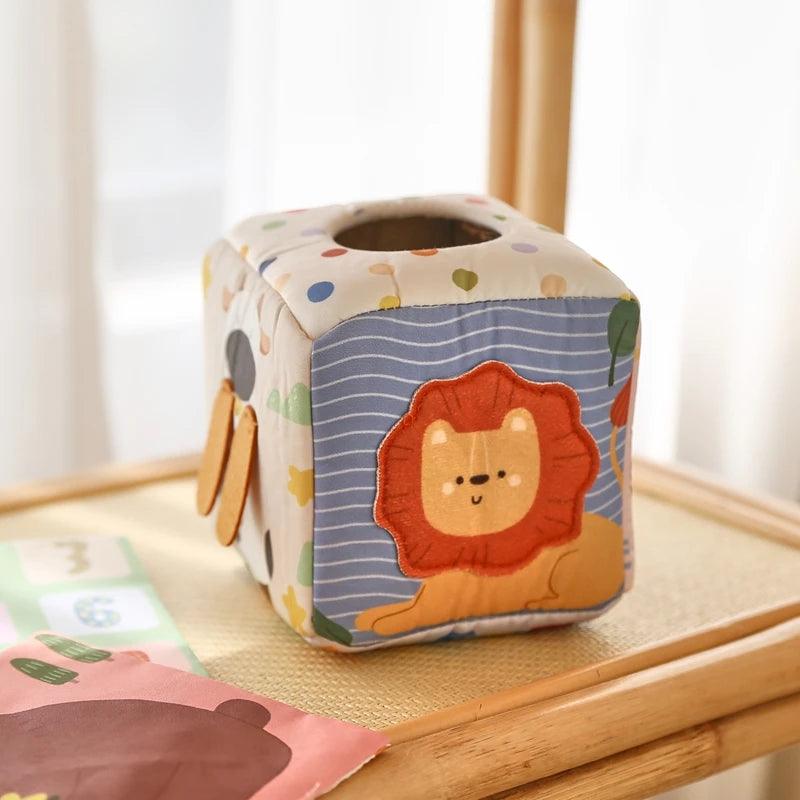 Montessori Toys Magic Cotton Animal Tissue Box Kids Finger Exercise Busy Board Toys Baby Educational Activity Sensory Game Gifts - NTKSTORE