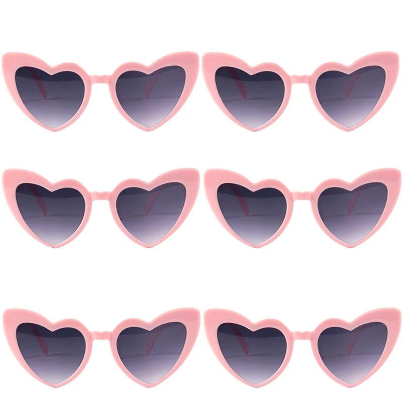 Heart Shaped Sunglasses for Women Retro Cat Eye Sunglasses Wedding Engagement Decoration Shopping Traveling Party Accessories - NTKSTORE