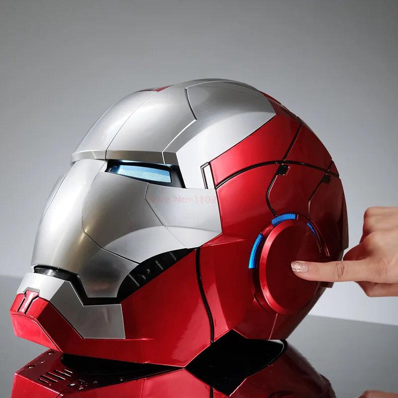 Avengers MK5 Iron Man Helmet Voice Control Helmet Electronic War Machine Open Close Jarvis Command 1:1 Cosplay IronMan Toy Gifts - NTKSTORE