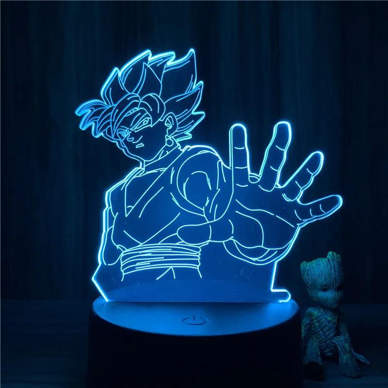 Anime Goku Vegeta Dragon Ball Z Super Saiyan 3D Lamp LED Night Light Goku Jiren Broly Table Lamp Gift 7 Colors - NTKSTORE