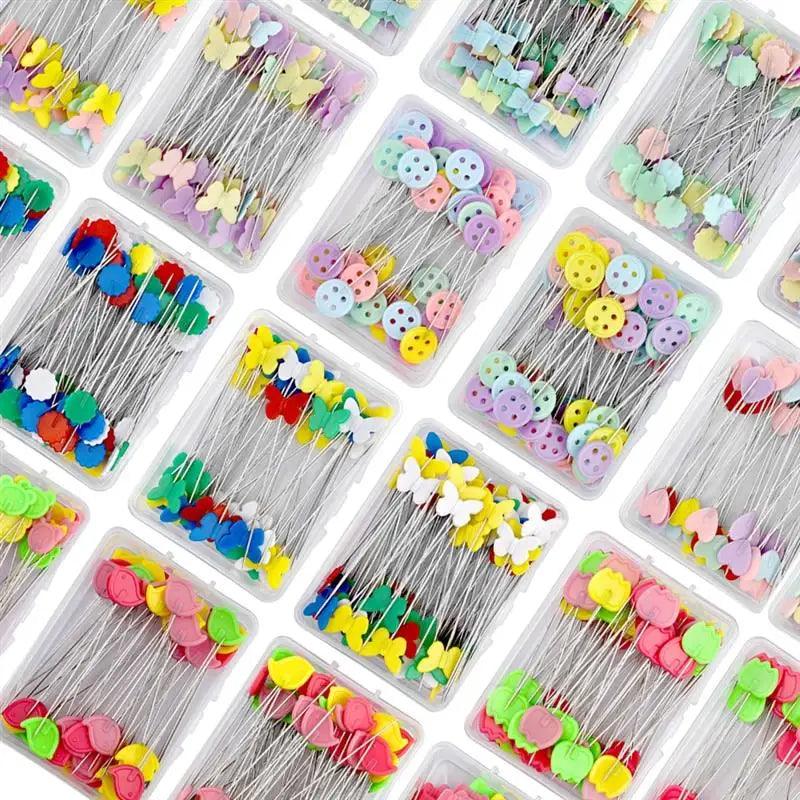 New Dressmaking Pins Embroidery Patchwork Tools Fixed Pin Button Pin Patchwork Pin For Sewing Positioning And DIY 50pcs/100pcs - NTKSTORE