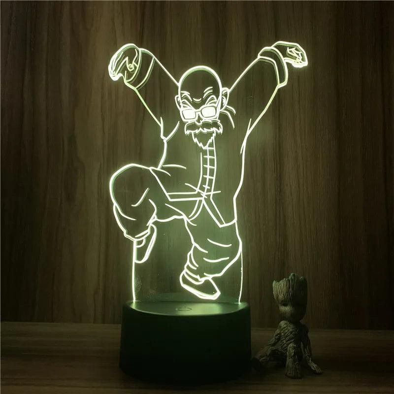 Anime Goku Vegeta Dragon Ball Z Super Saiyan 3D Lamp LED Night Light Goku Jiren Broly Table Lamp Gift 7 Colors - NTKSTORE