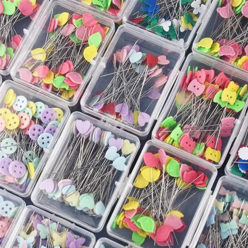 New Dressmaking Pins Embroidery Patchwork Tools Fixed Pin Button Pin Patchwork Pin For Sewing Positioning And DIY 50pcs/100pcs - NTKSTORE