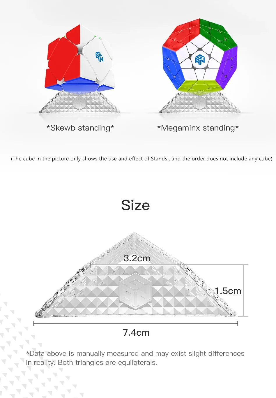 GAN Cube Stand for 2x2 3x3 4x4 Magic Cube Stand Display base