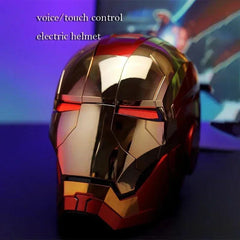 Iron Man Mk5 Helmet War 1:1 Machine Avengers Cosplay Electric Open Close Chinese English Voice Remote Control Birthday Toy Gifts - NTKSTORE