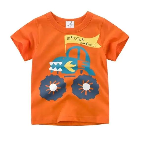 Children's Clothing Boys Girls T-Shirt Kids Clothes Cartoon Summer Tops Long Sleeve Baby Clothing Spring Cotton Ropa De Niña - NTKSTORE