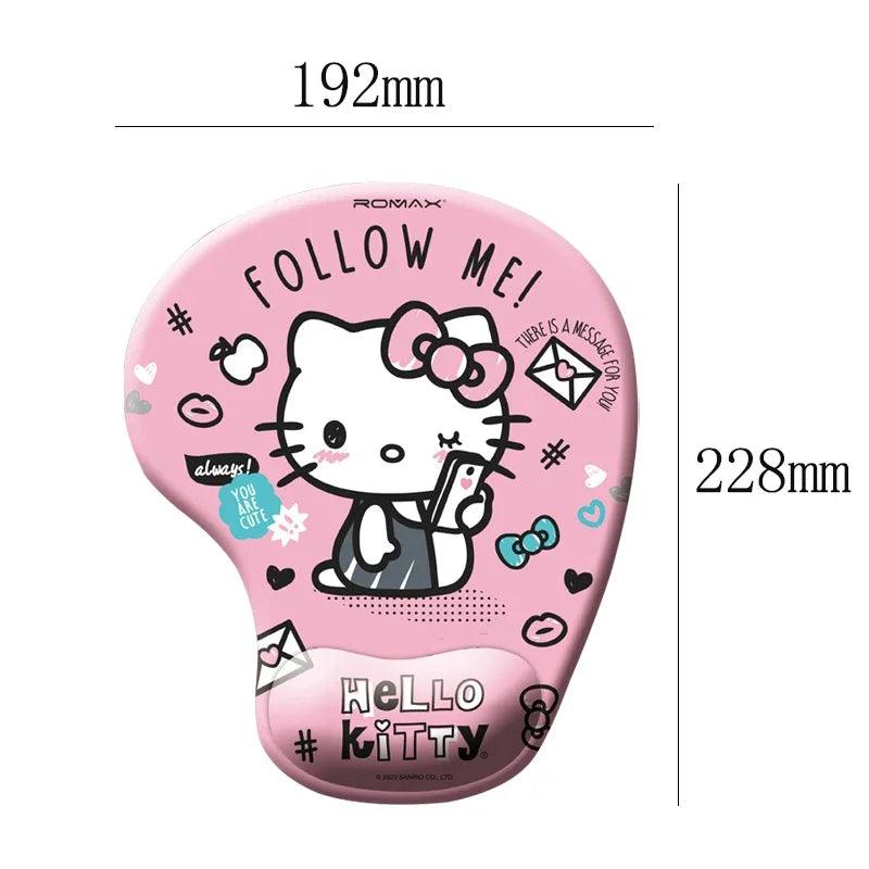 Sanrio Hello Kitty Cute Mouse Pad with Wrist Protection Ergonomic Gaming Desktop Mouse Pad For Mouse Pc Laptop - NTKSTORE