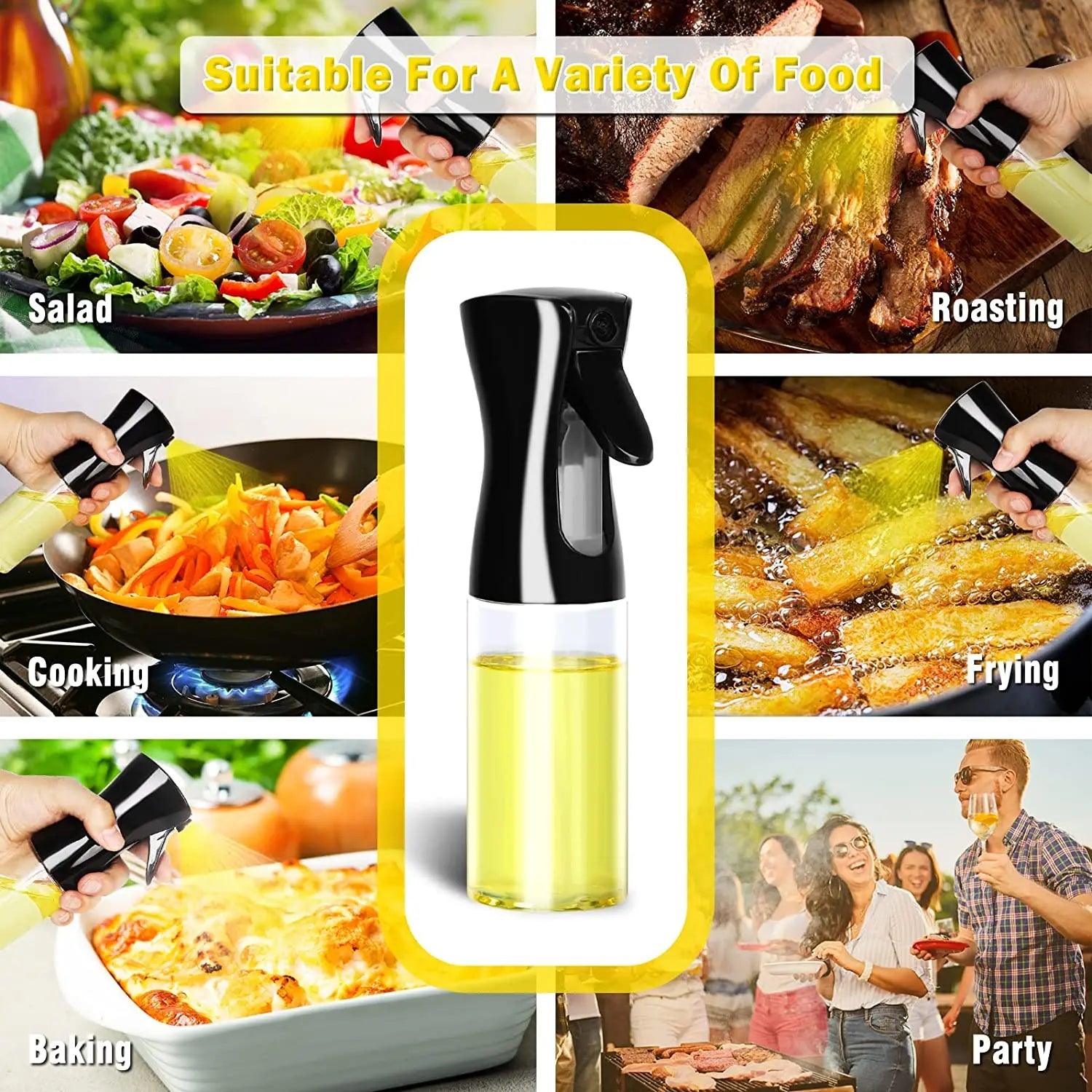 200/300ml Oil Spray Bottle BBQ Cooking Olive Oil Sprayer Kitchen Baking Oil Spray Empty Bottle Vinegar Bottle Oil Dispenser - NTKSTORE