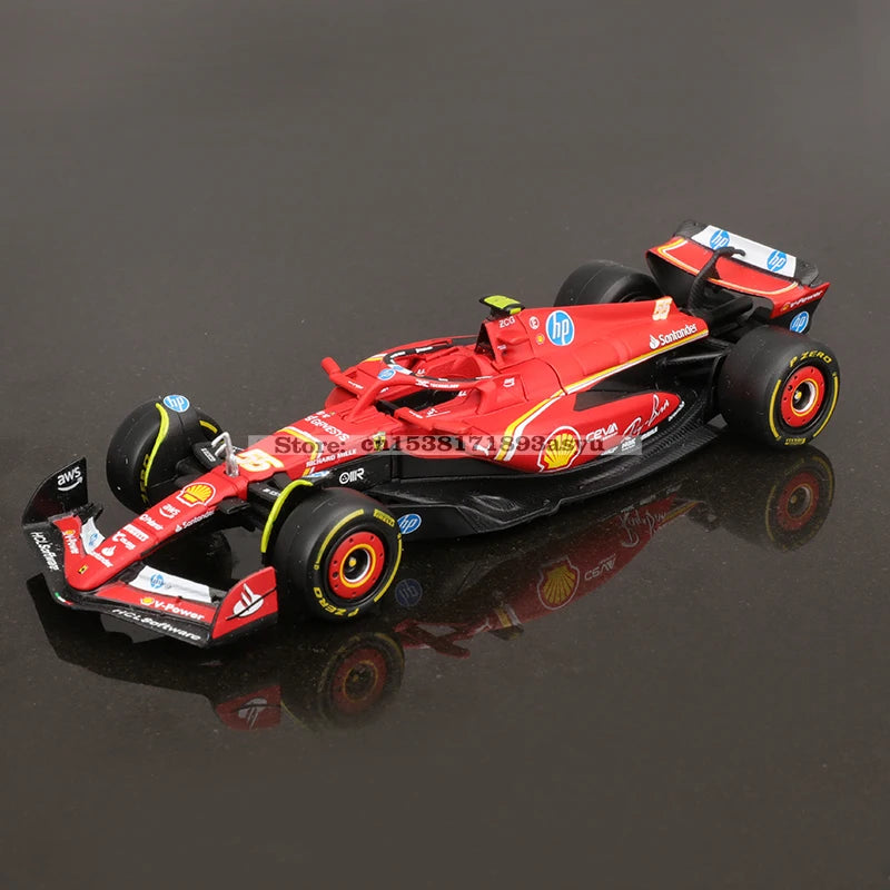 Bburago 1:43 f1 2024 Ferrari SF24 #16 lecler #55 sainz jr. legierung auto druckguss modell spielzeug sammlung erste reihenfolge