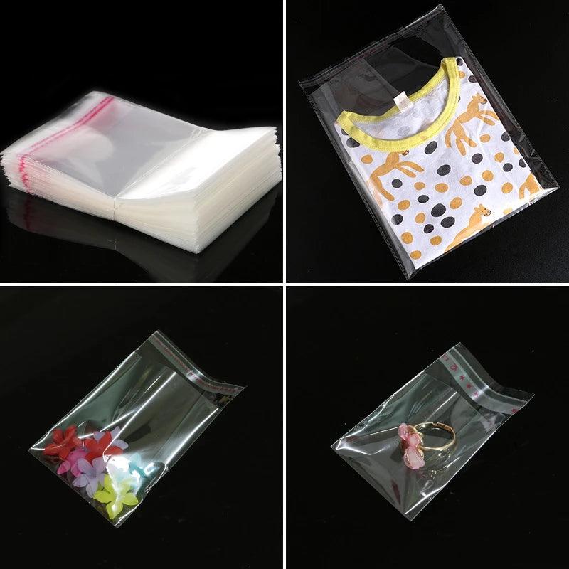 OPP self sealing transparent plastic bag, cellophane, self-adhesive packaging, jewelry, candy, cookies, gift packaging bag - NTKSTORE