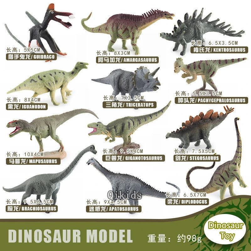 12Pcs/Set Dinosaur Educational Figurine - NTKSTORE