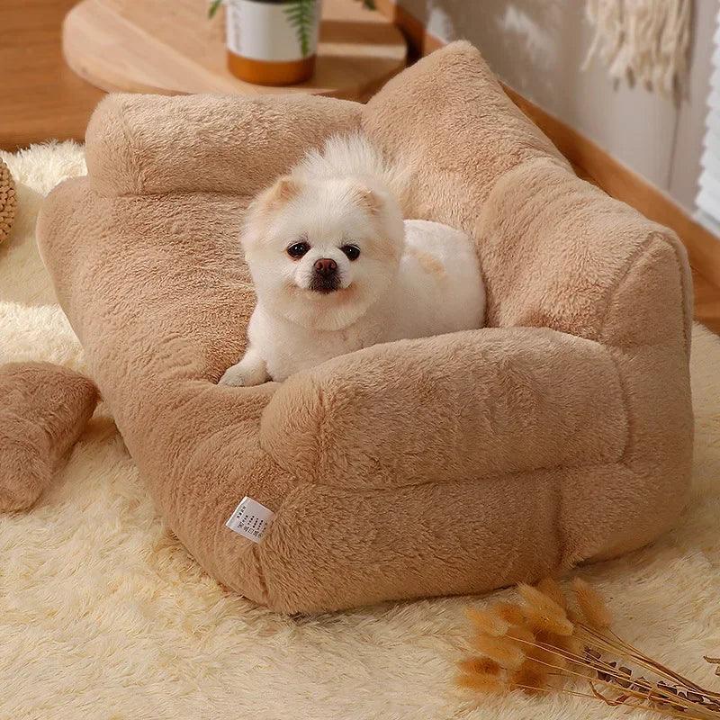 Cat sofa bed Plush Dog Sofa Beds Washable Warm Pet Dog Nest Cat Beds Thicken Comfortable Cushion Dog Sleep Cat Furniture - NTKSTORE