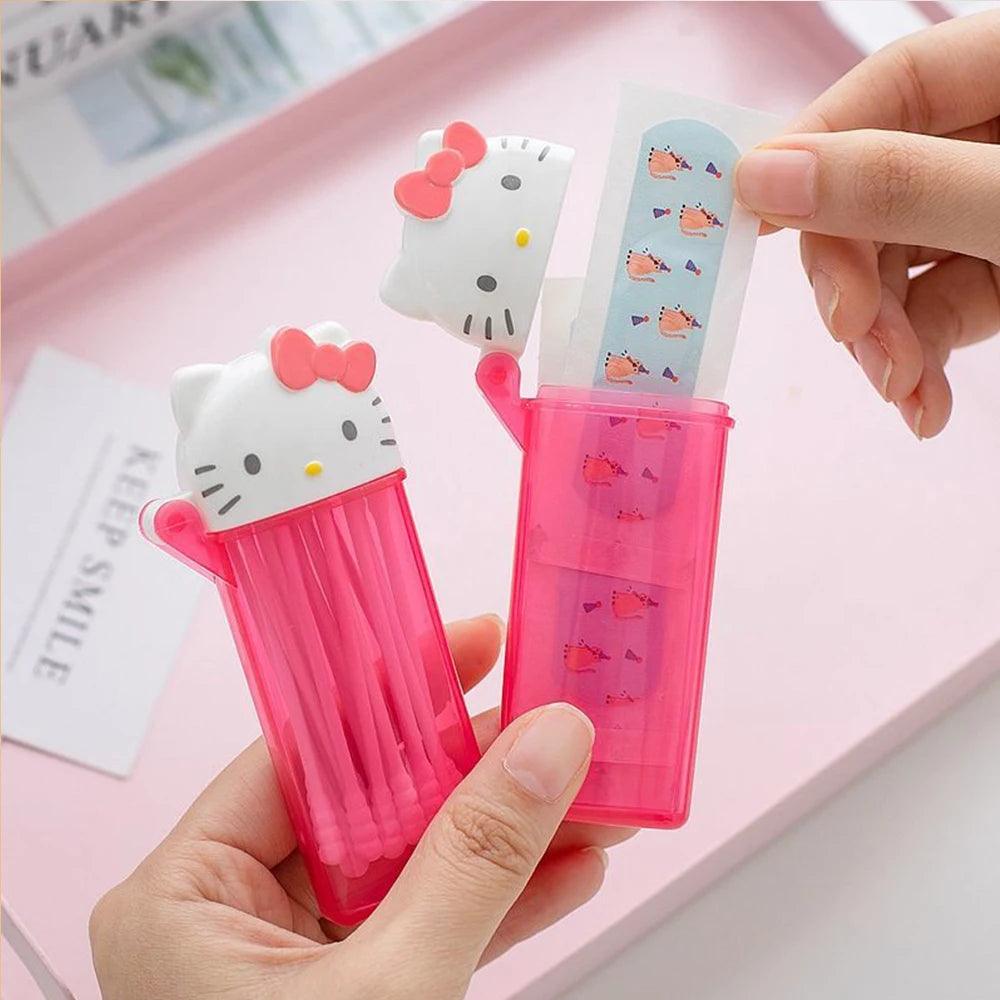 kitty mini toothpick tube kawaii anime kt cat portable travel makeup - NTKSTORE