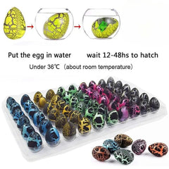 10pcs/set Magic Dinosaur Eggs Hatching in Water Growing Dinosaur Egg Animal Breeding Educational Toys for Children Kids Gifts - NTKSTORE