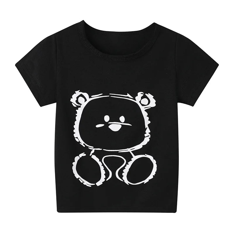 Children's Clothing Boys Girls T-Shirt Kids Clothes Cartoon Summer Tops Long Sleeve Baby Clothing Spring Cotton Ropa De Niña - NTKSTORE