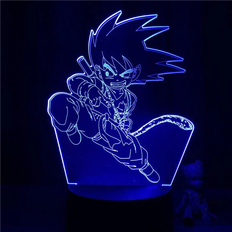 Anime Goku Vegeta Dragon Ball Z Super Saiyan 3D Lamp LED Night Light Goku Jiren Broly Table Lamp Gift 7 Colors - NTKSTORE