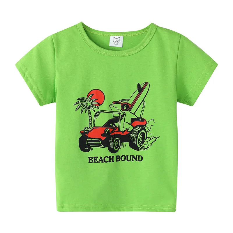 Children's Clothing Boys Girls T-Shirt Kids Clothes Cartoon Summer Tops Long Sleeve Baby Clothing Spring Cotton Ropa De Niña - NTKSTORE