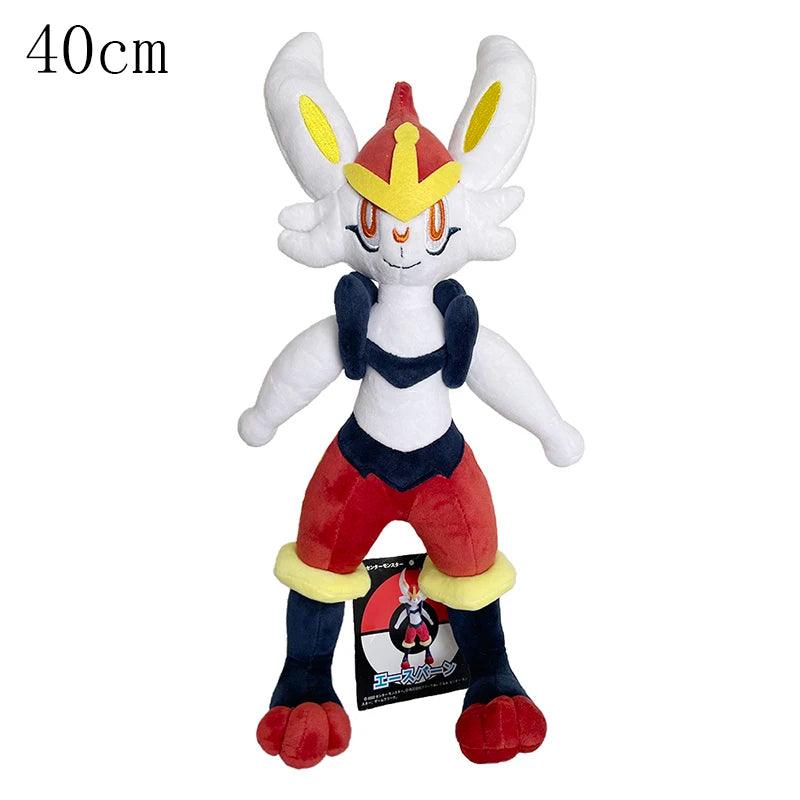 Big Size Sleeping Pokemon Scorbunny Plush Toys Raboot Stuffed Doll Yamper Sobble Plush Cinderace Plushies Xmas Gift - NTKSTORE