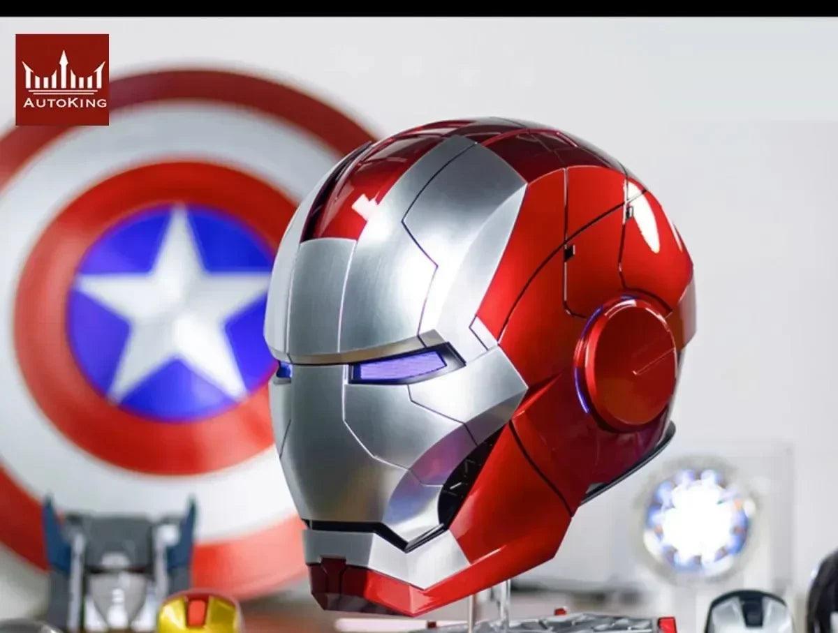 Iron Man Mk5 Helmet War 1:1 Machine Avengers Cosplay Electric Open Close Chinese English Voice Remote Control Birthday Toy Gifts - NTKSTORE