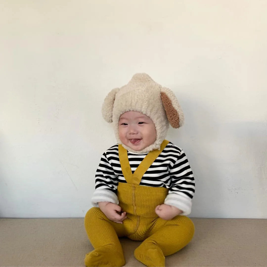 Cute Baby Winter Hat Fleece Warm Bonnets Rabbit Ear Hats for Kids Infant Babies Accessories Newborn Photography Props Boys Girls - NTKSTORE