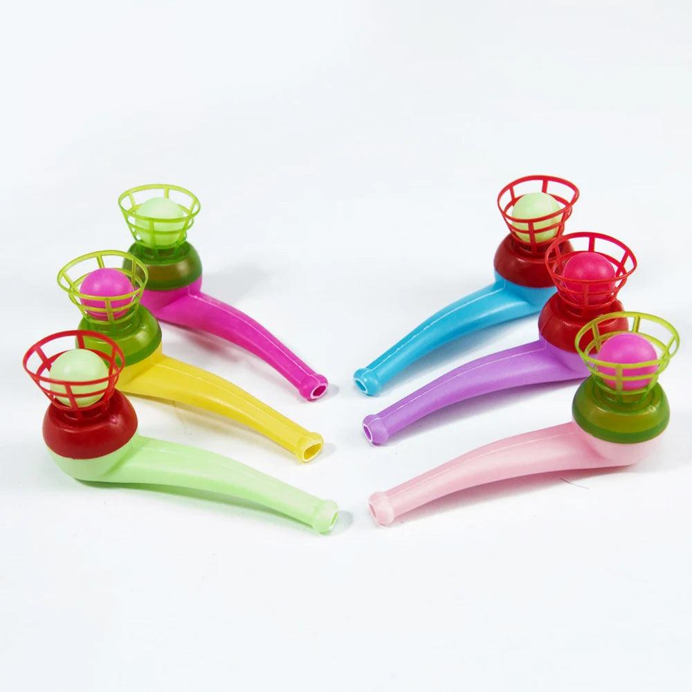 3pcs Plastic Pipe Blowing Ball Kids Toys Outdoor Games Balance Training Educational Toys Learning Toys for Children Funny Gifts - NTKSTORE