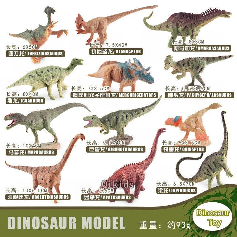 12Pcs/Set Dinosaur Educational Figurine - NTKSTORE