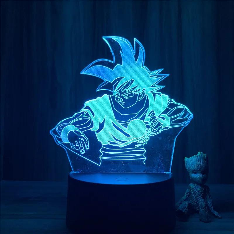 Anime Goku Vegeta Dragon Ball Z Super Saiyan 3D Lamp LED Night Light Goku Jiren Broly Table Lamp Gift 7 Colors - NTKSTORE