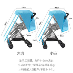 Baby Stroller Rain Cover Rain Cover Raincoat Windshield Cover Perambulator Winter Canopy - NTKSTORE