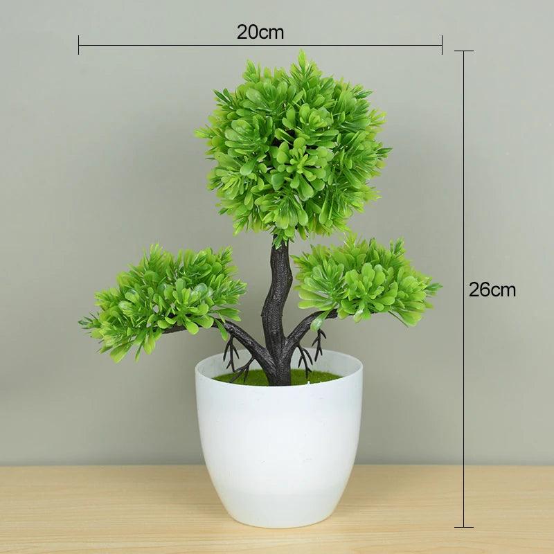 Artificial Plants Bonsai Small Tree Pot Fake Plant Flowers Potted Ornaments For Home Room Table Decoration Hotel Garden Decor - NTKSTORE