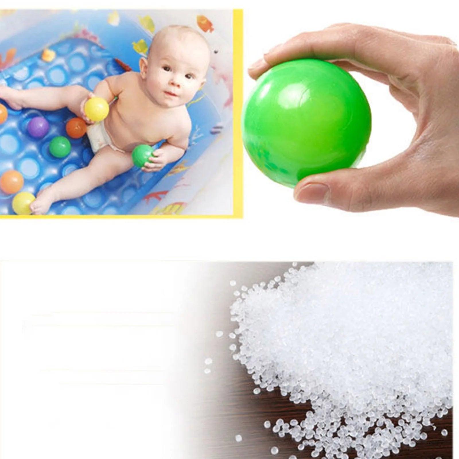 100PCS Outdoor Sport Ball Colorful Soft Water Swim Pool Ocean Wave Ball Baby Eco-Friendly Stress Air Ball Tent Toys for Children - NTKSTORE